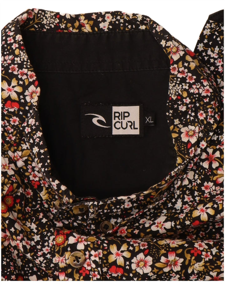 Rip Curl Mens Short Sleeve Shirt XL Multicoloured Floral