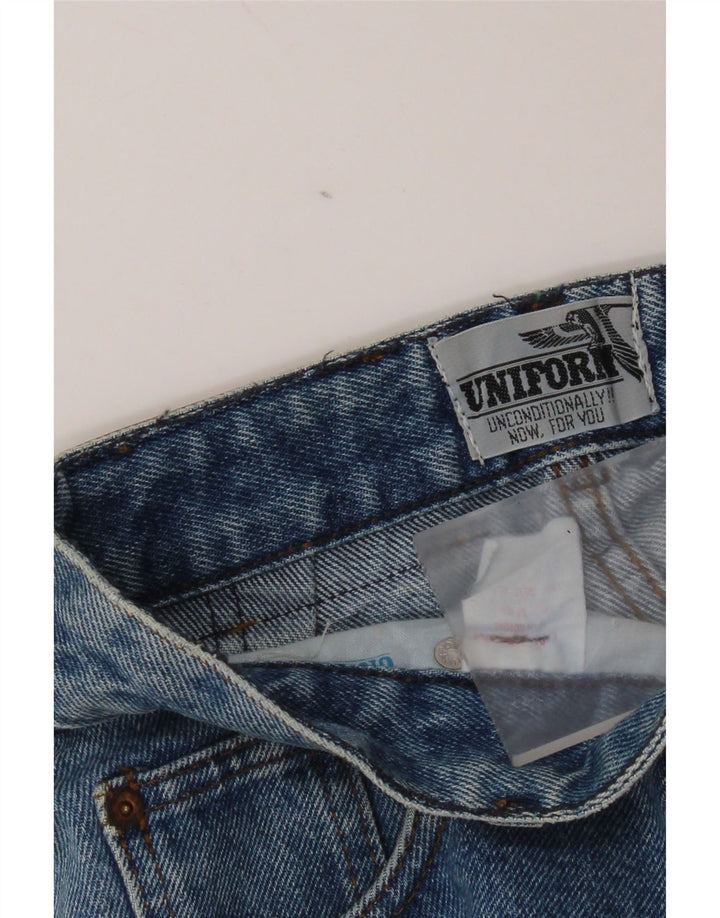 Uniform Womens Denim Skirt W28 Medium Blue Cotton