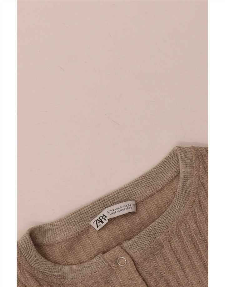Zara Body Femme UK 10 Petit Beige