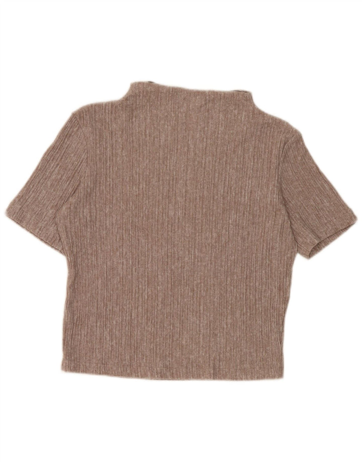 Bluzka damska Zara Crop Top UK 10 Small Brown