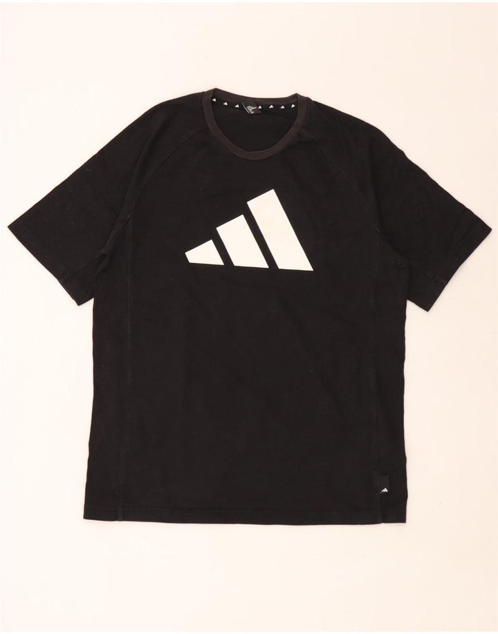 Adidas Mens Graphic T-Shirt Top Medium Black