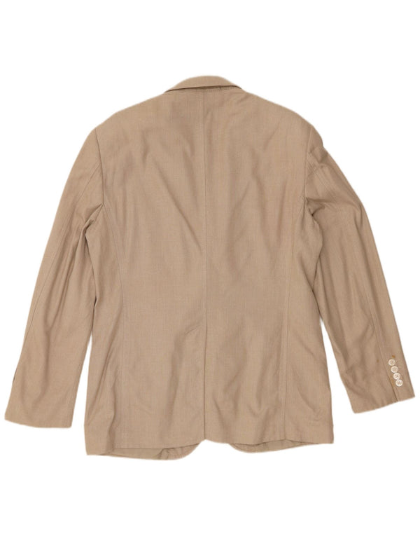 Marks & Spencer Chaqueta tipo blazer de 2 botones para hombre UK 40 Algodón beige medio