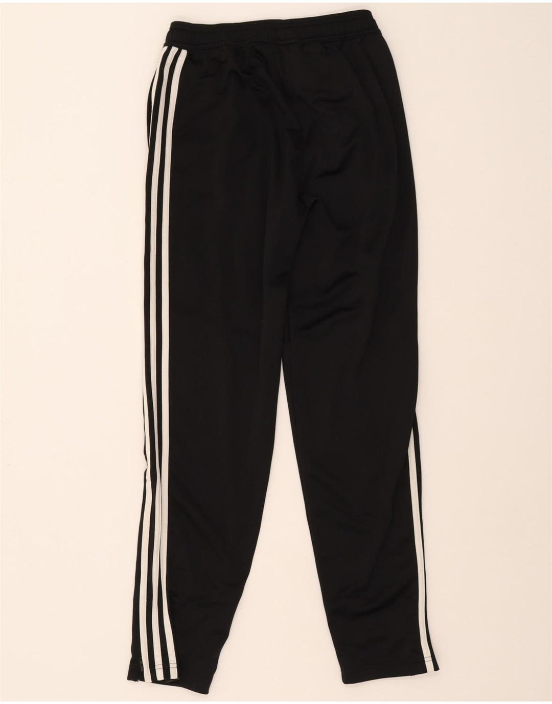 ADIDAS Boys Tracksuit Trousers 13-14 Years Black Polyester Vintage Adidas and Second-Hand Adidas from Messina Hembry 