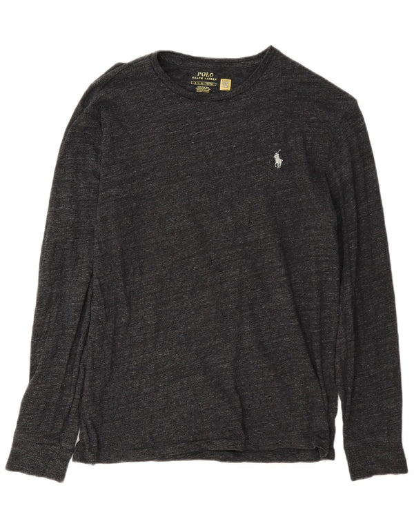 Polo Ralph Lauren Mens Top Long Sleeve Small Grey Flecked