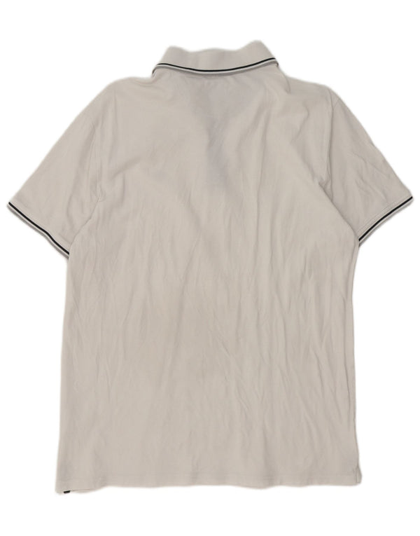Champion herre poloshirt XL Hvidstribet bomuld