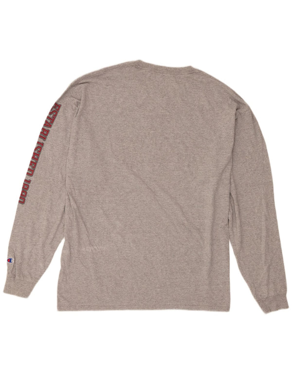 Champion Herre Washington State Cougars Grafisk Top Langærmet 2XL Grå