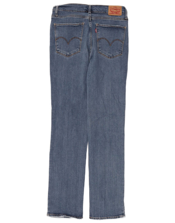 Levi's Womens 724 High Rise Straight Jeans W30 L28 Blue