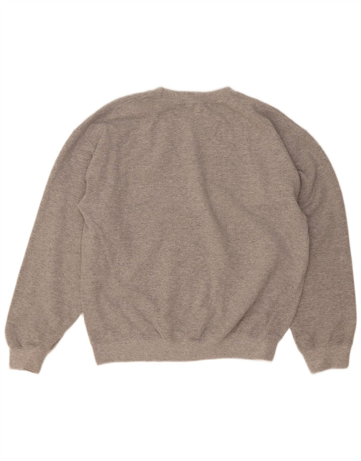 Topshop Womens Sweatshirt Jumper UK 14 Medium Grey Flecked