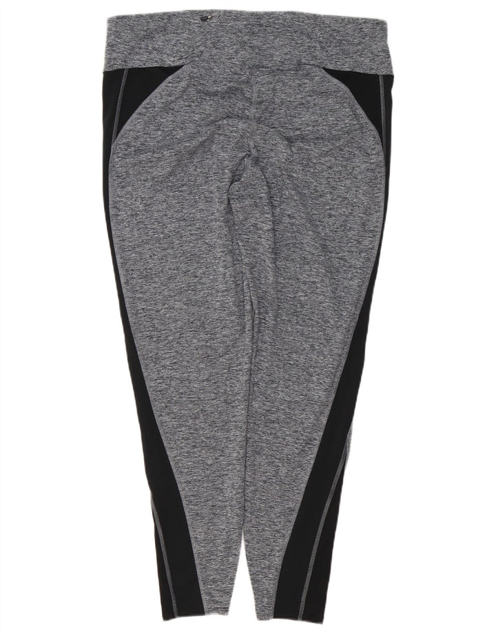MARKS & SPENCER Womens Leggings UK 18 XL Grey Colourblock Polyester