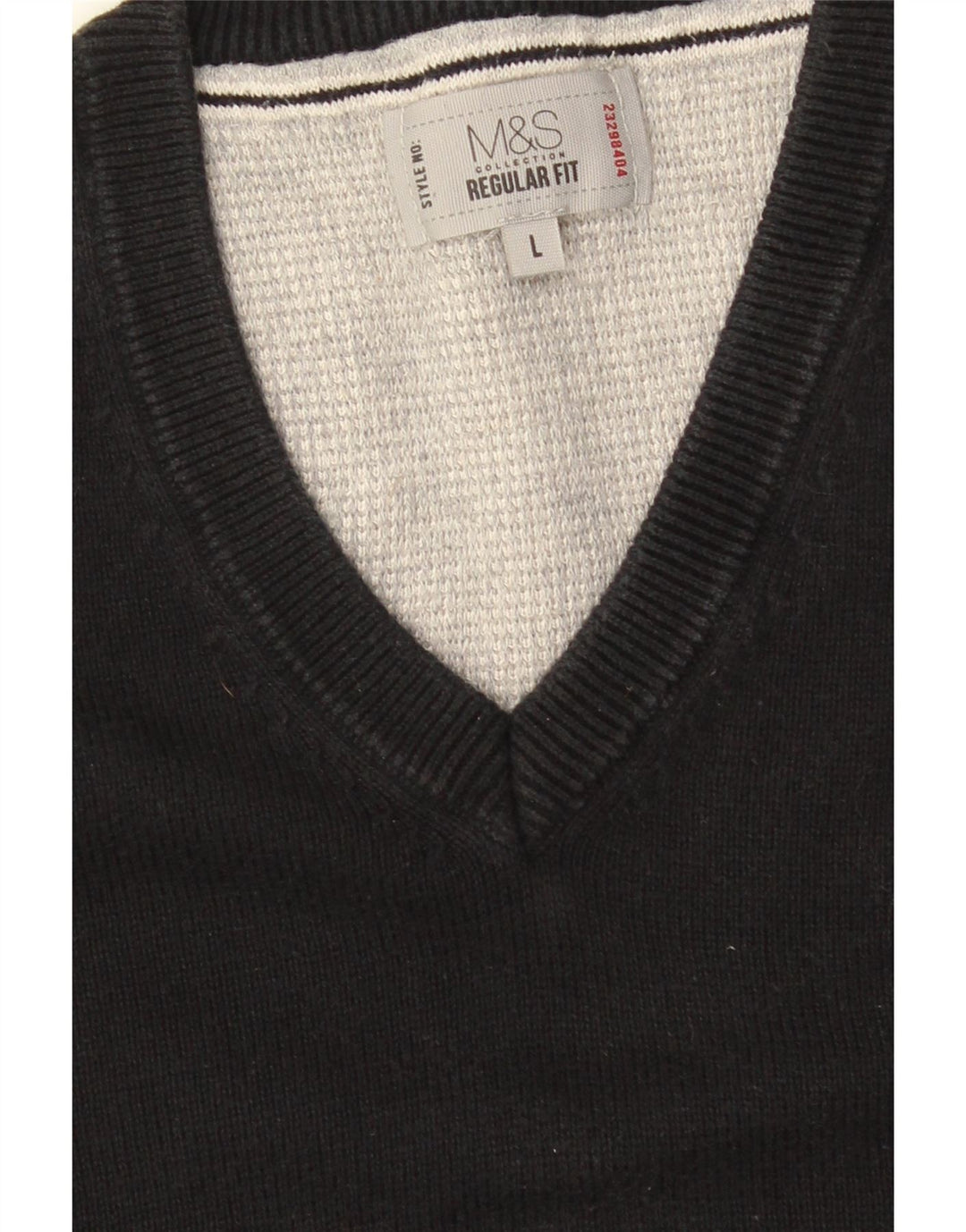 MARKS & SPENCER Mens Regular Fit Vest Tank Top Large Black