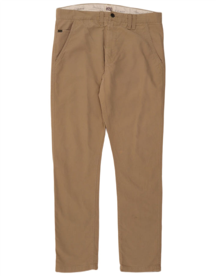 Levi's Mens Slim Chino Trousers W37 L33 Beige