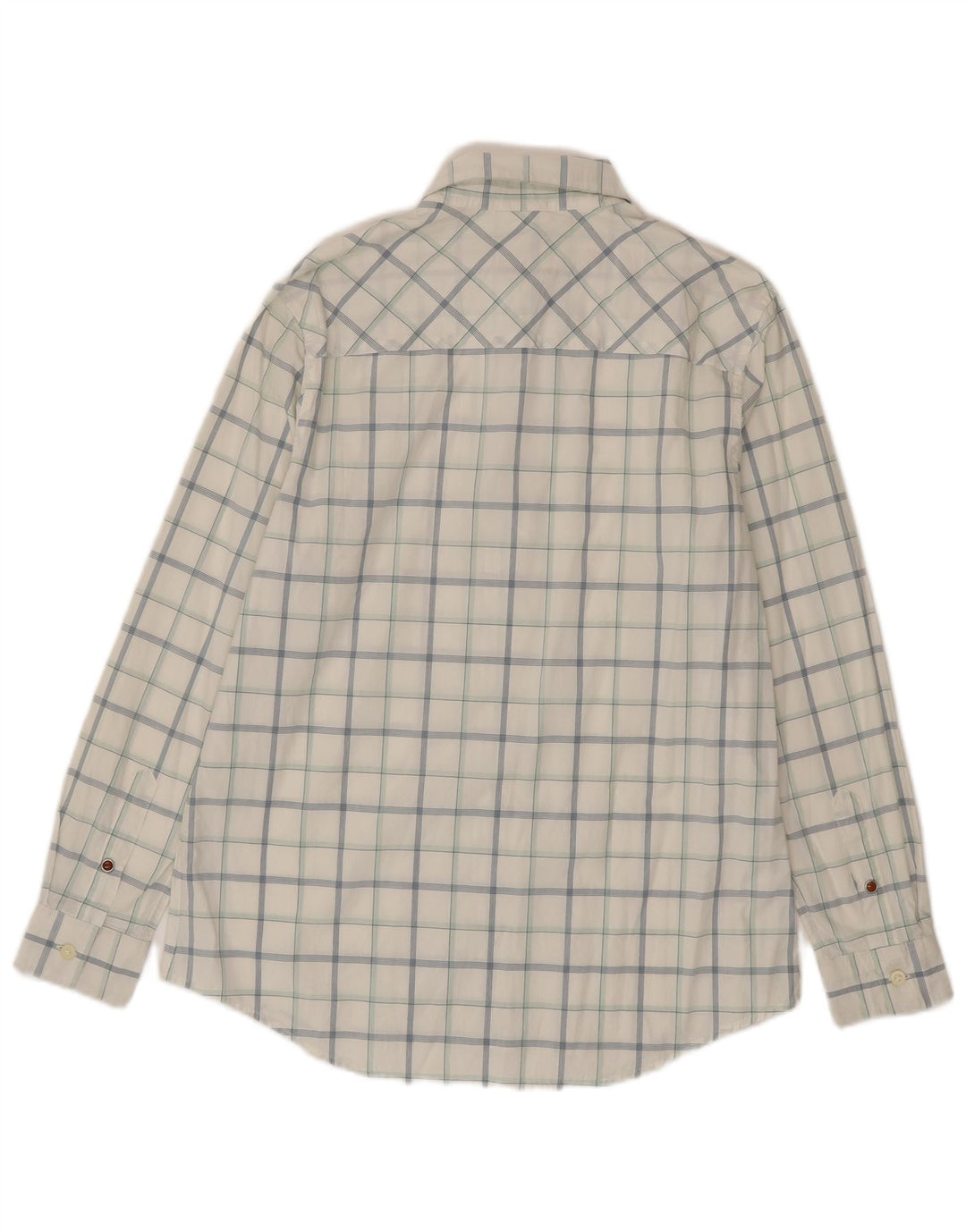 Camicia da uomo Timberland in cotone a quadri bianchi medi