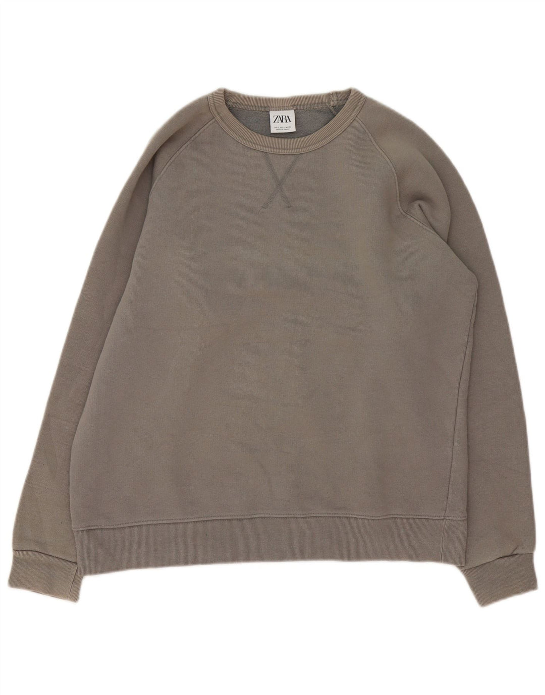 Zara Mens Sweatshirt Jumper Large Grey