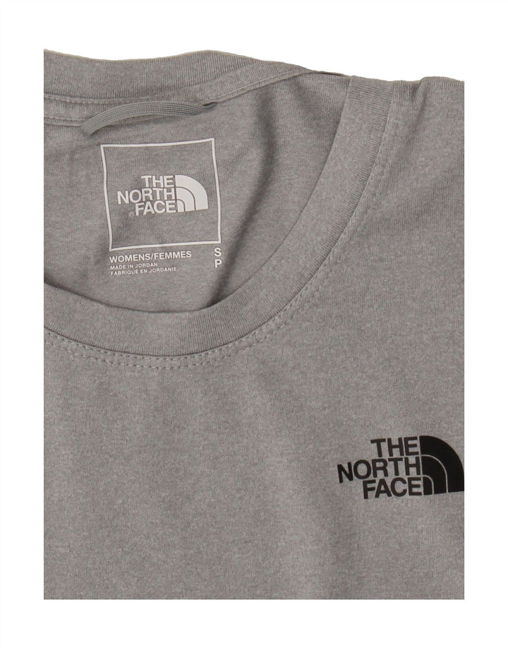 THE NORTH FACE Womens T-Shirt Top UK 10 Small Grey Polyester Vintage The North Face and Second-Hand The North Face from Messina Hembry 
