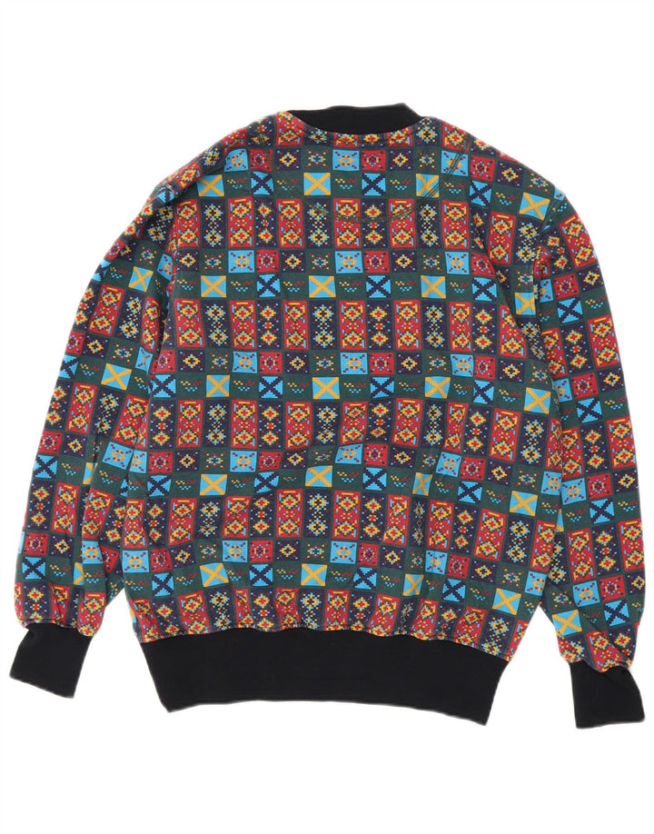 JOHNNY LAMBS Mens Sweatshirt Jumper Medium Multicoloured Geometric