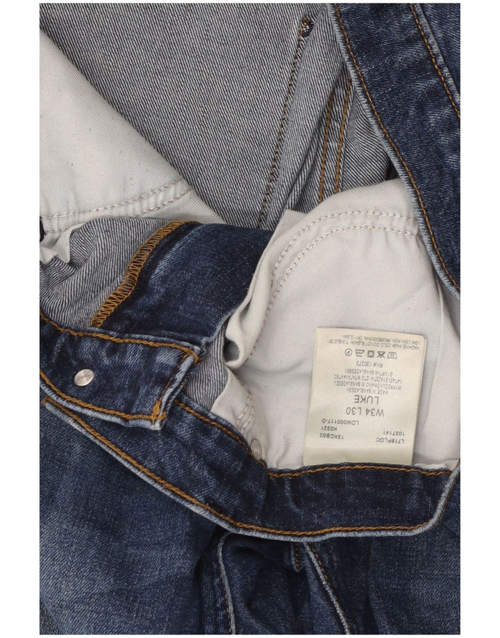 LEE Mens Luke Slim Jeans W34 L30  Blue Cotton