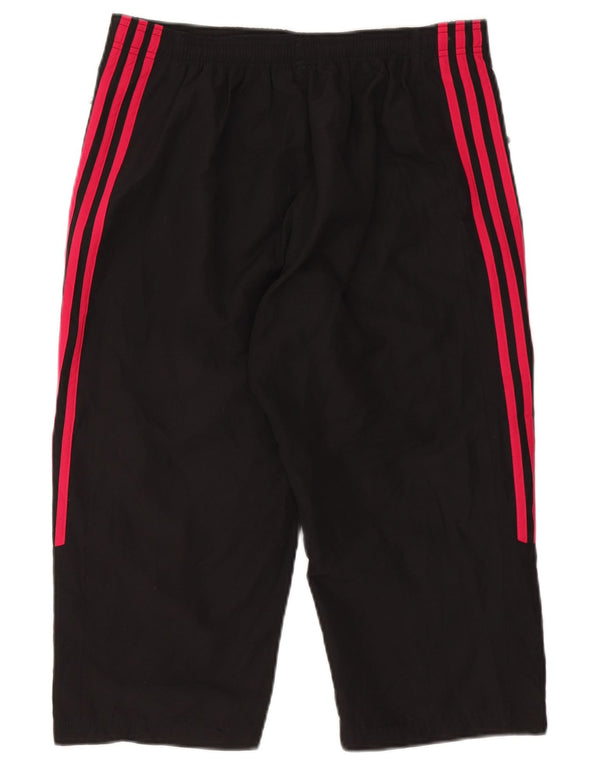 Pantaloni da tuta Adidas Capri da donna UK 16 Large Nero Poliestere