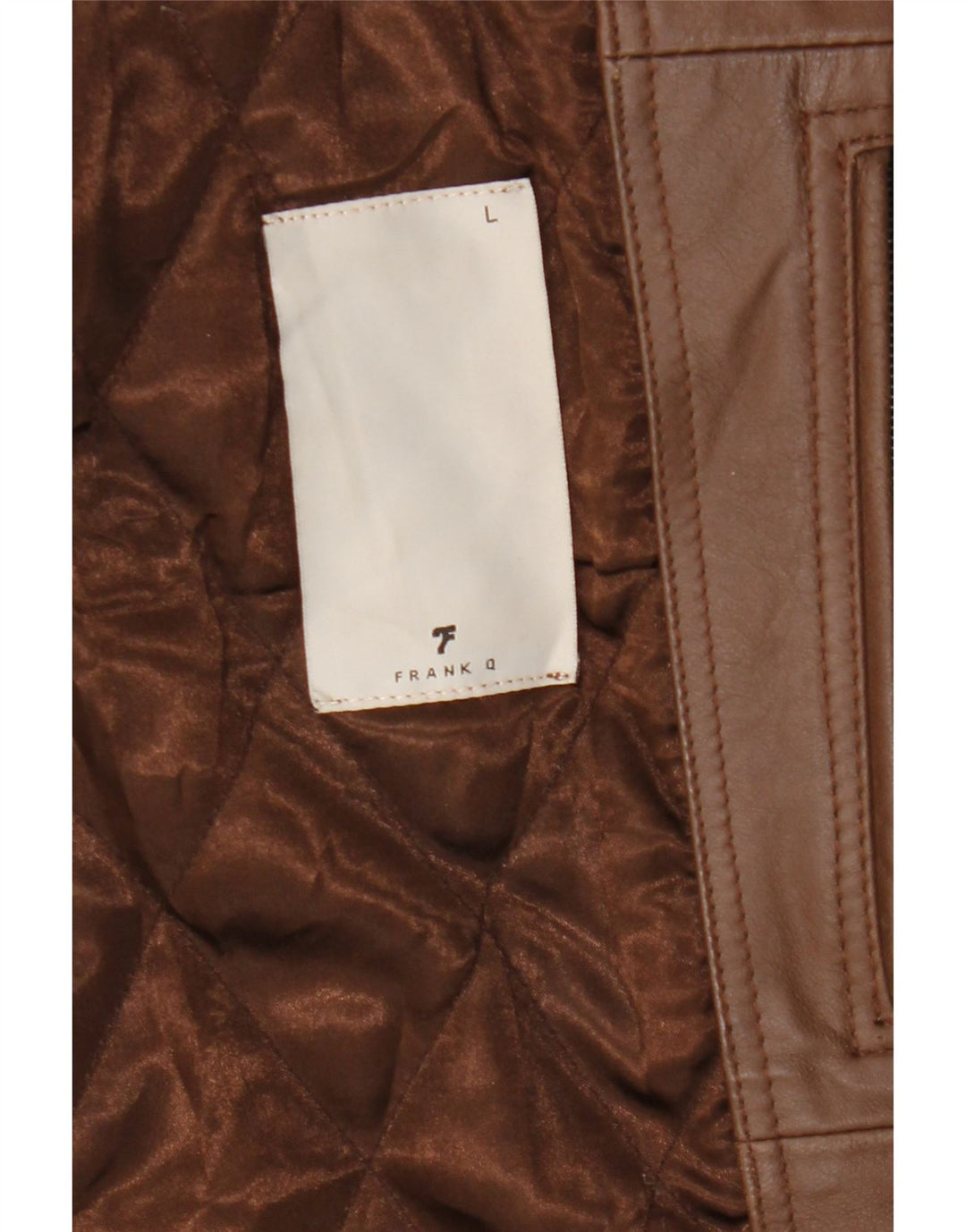 Vintage Mens Leather Jacket UK 40 Large Brown Leather