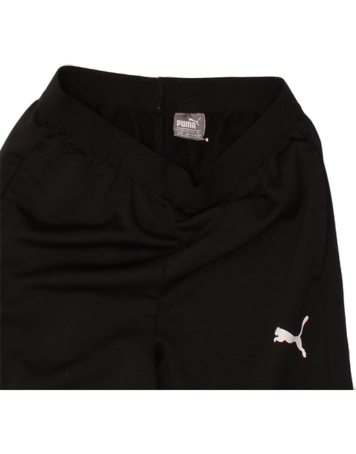 PUMA Girls Tracksuit Trousers 9-10 Years  Black Polyester Vintage Puma and Second-Hand Puma from Messina Hembry 