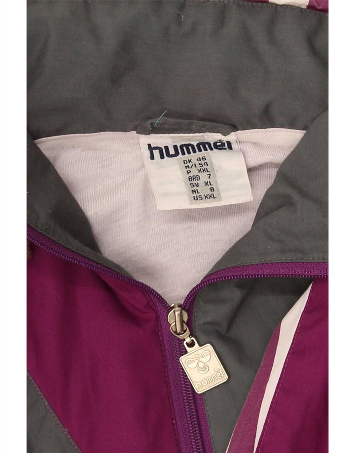 Hummel Pull Graphique Survêtement Top Veste 2XL Violet Colorblock pour Homme