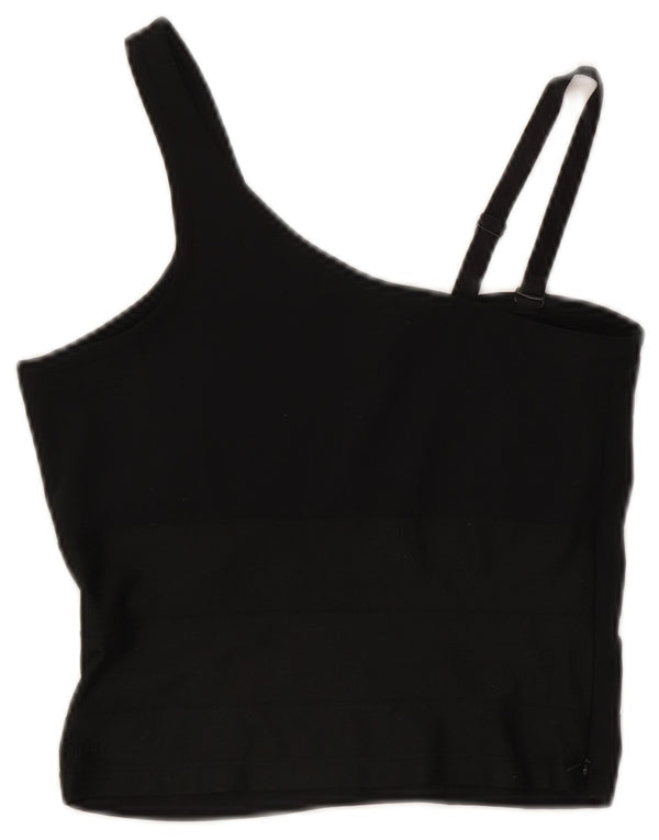 Nike Womens Crop Vest Top UK 8 Small Black