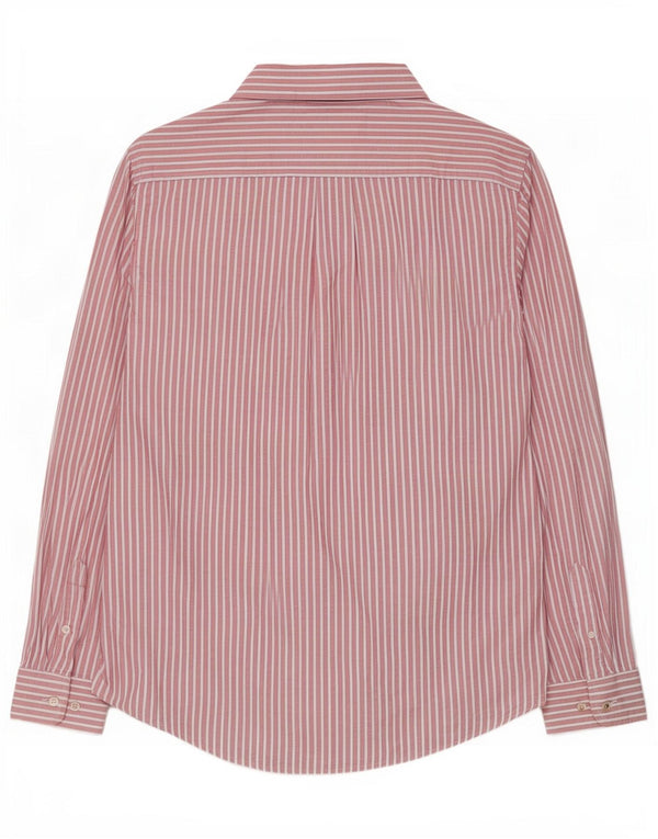 Tommy Hilfiger Herrenhemd, groß, rosa gestreift, Baumwolle
