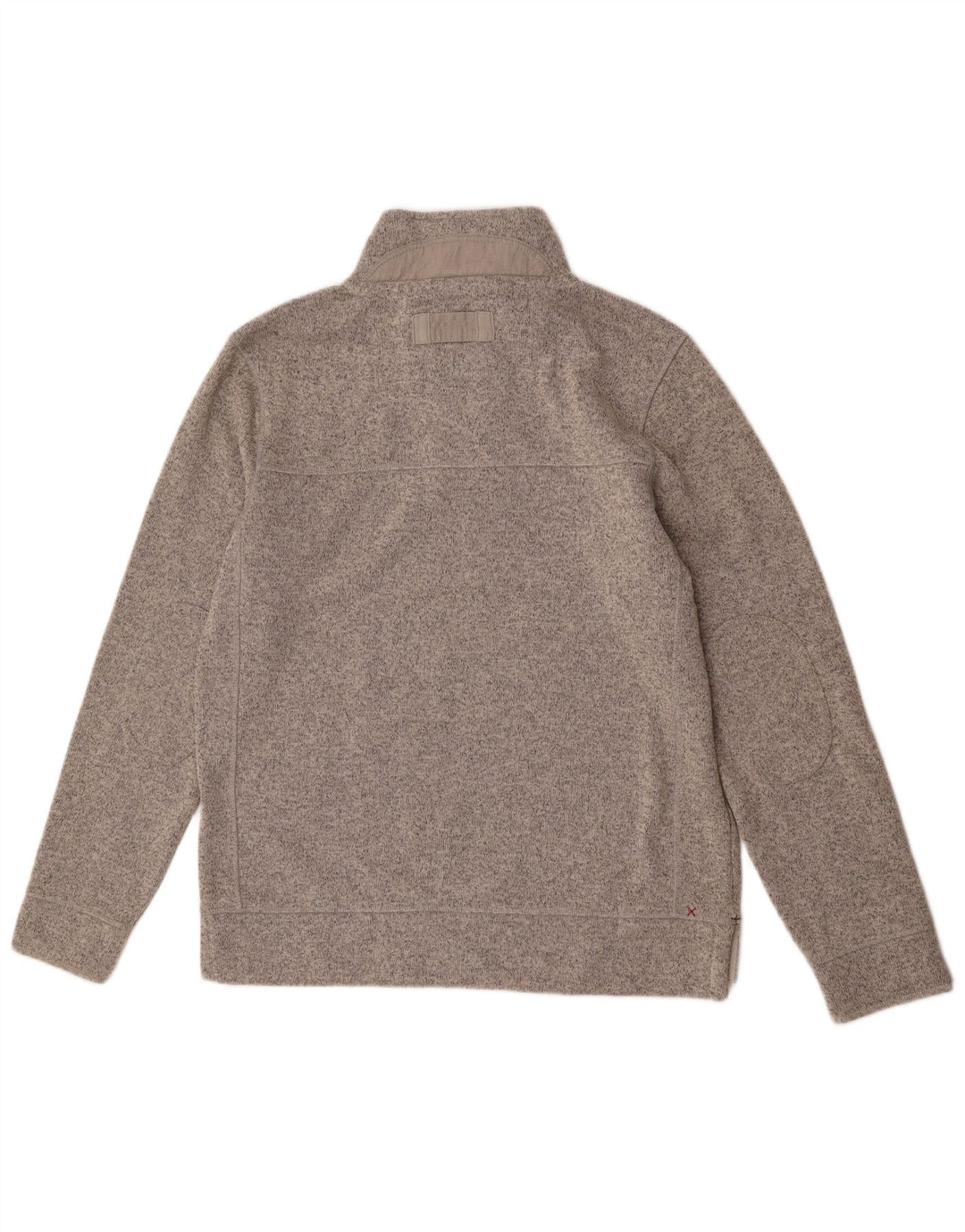 FAT FACE Sweat-shirt Airlie à col boutonné pour homme, grand gris moucheté