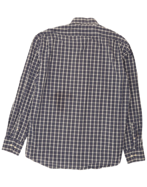 Camicia da uomo vestibilità regolare Best Company 2XL cotone a quadri blu navy