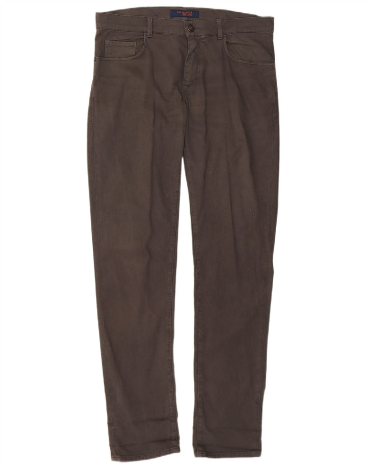TRUSSARDI Mens Slim Jeans W33 L33 Grey Cotton