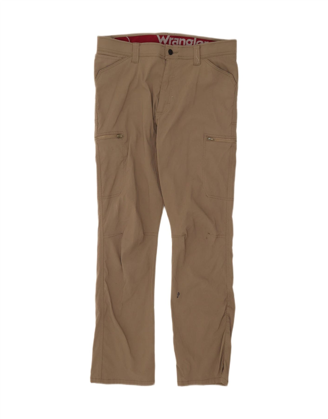 WRANGLER Mens Straight Cargo Trousers W34 L30 Beige Vintage Wrangler and Second-Hand Wrangler from Messina Hembry 