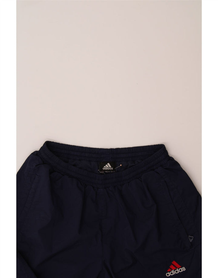 ADIDAS Mens Graphic Tracksuit Trousers Joggers Medium  Navy Blue Polyester Vintage Adidas and Second-Hand Adidas from Messina Hembry 