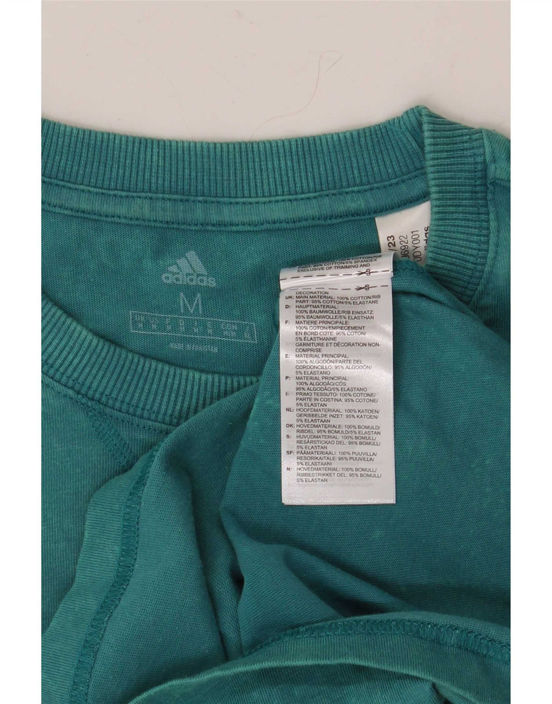 Adidas T-Shirt Homme Top Bleu Moyen Coton