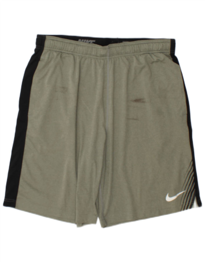 Nike Mens Sport Shorts Large  Green Colourblock Polyester
