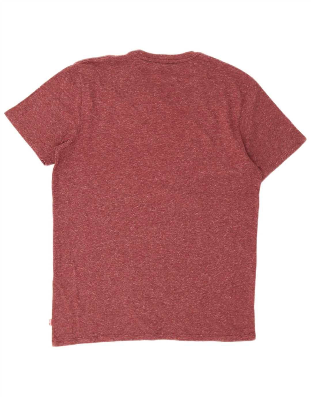 Levi's Mens Graphic T-Shirt Top Medium Burgundy Flecked