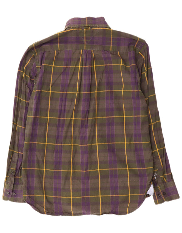 Tommy Hilfiger Chemise sur mesure pour homme en coton à carreaux multicolores