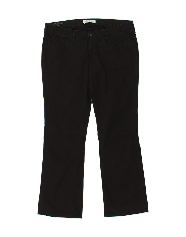 LEE Womens Bootcut Casual Trousers W33 L29 Black Cotton Vintage Lee and Second-Hand Lee from Messina Hembry 