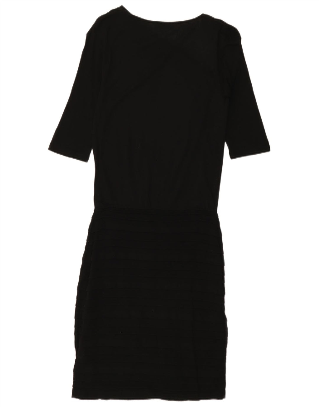 Max & Co. Womens 3/4 Sleeve Shift Dress UK 8 Small Black