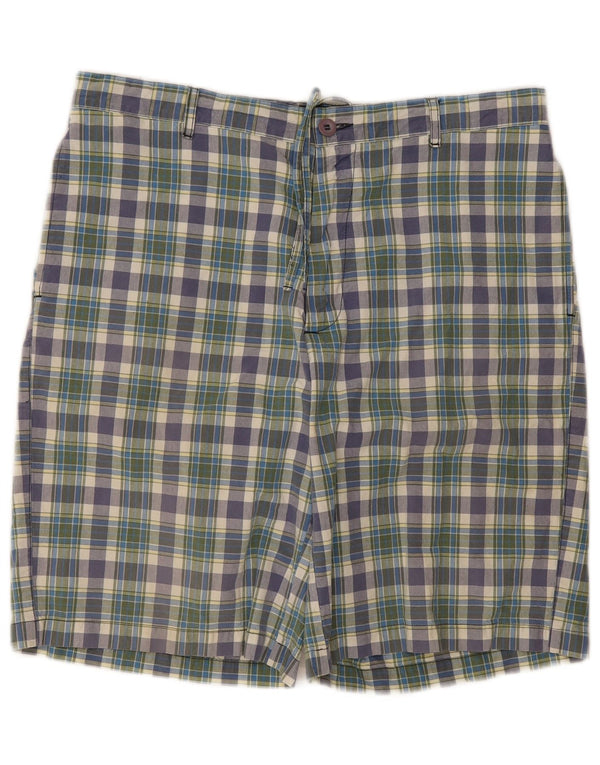 Woolrich Herren Regular Chino Shorts W38 XL Mehrfarbig karierte Baumwolle