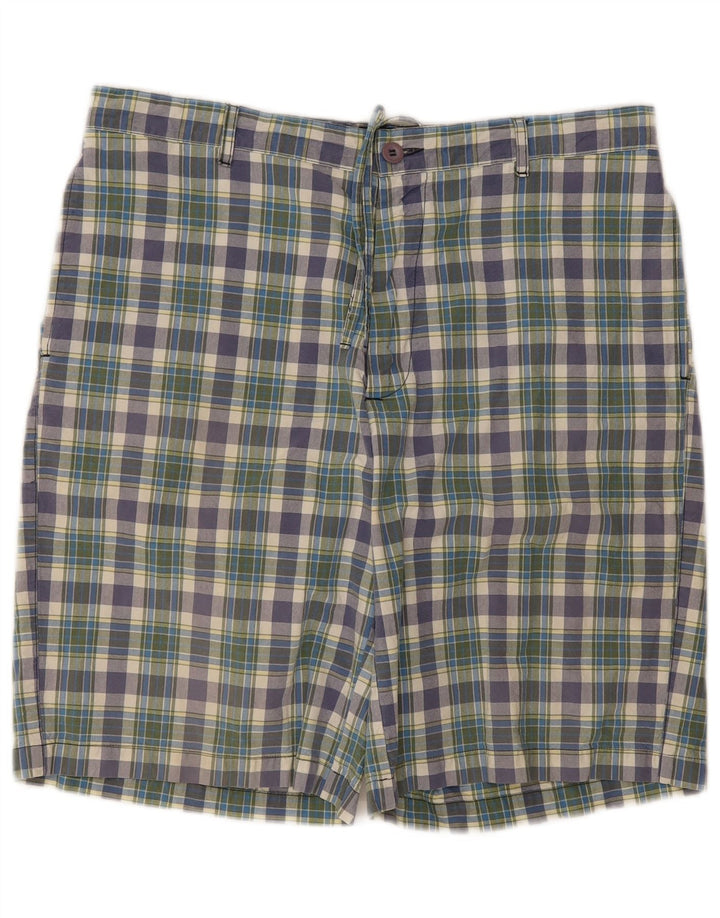 Woolrich Mens Regular Chino Shorts W38 XL Multicoloured Plaid Cotton