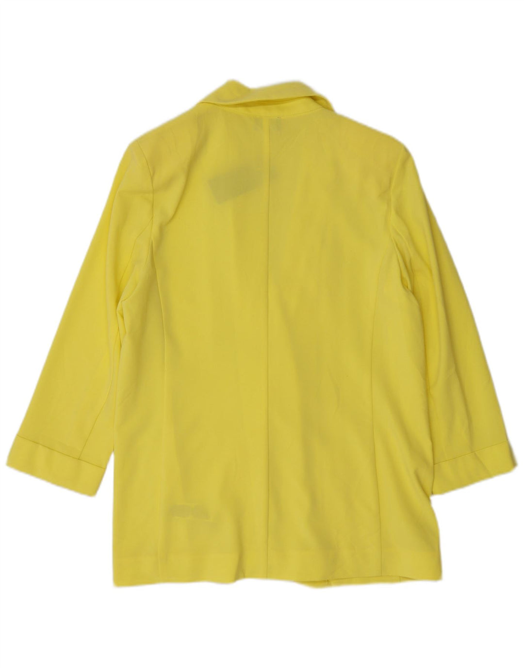 Marks & Spencer Dame 3/4 ærmet åben blazerjakke UK 12 Medium Gul