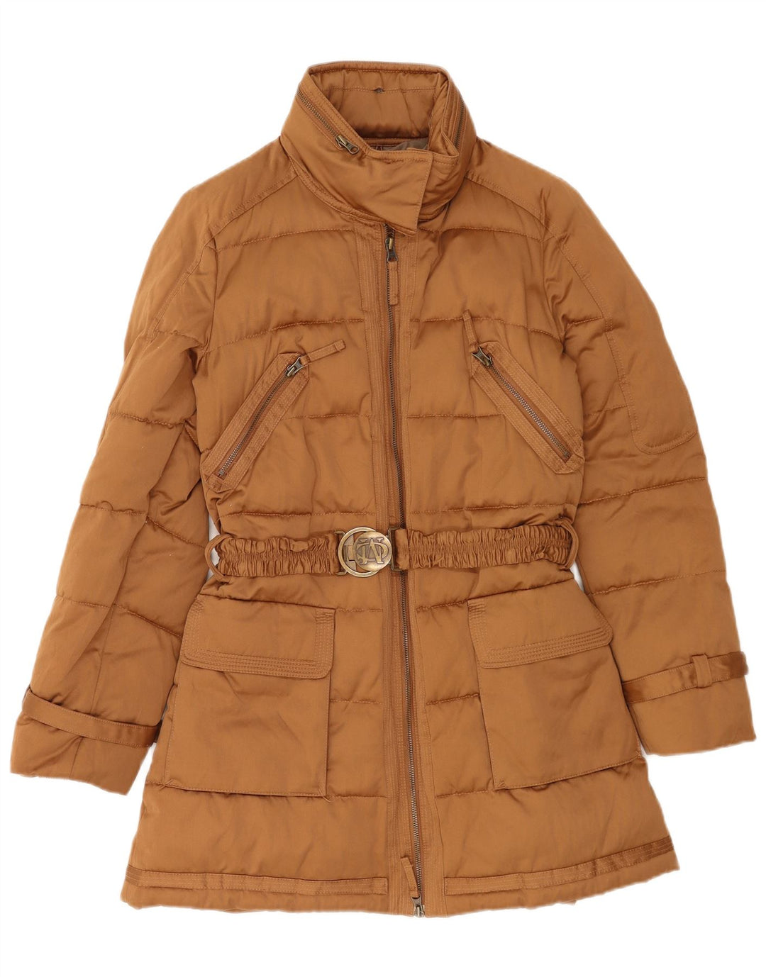 Marlboro Classics Dame Polstret Frakke IT 46 XL Brun Bomuld