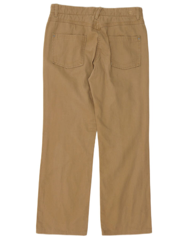 Pantaloni casual drepti pentru femei Timberland US 6 Medium W28 L29 Bej Bumbac