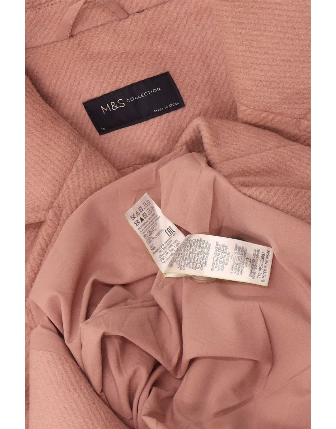 Palton supradimensionat pentru femei Marks & Spencer UK 10 mic roz