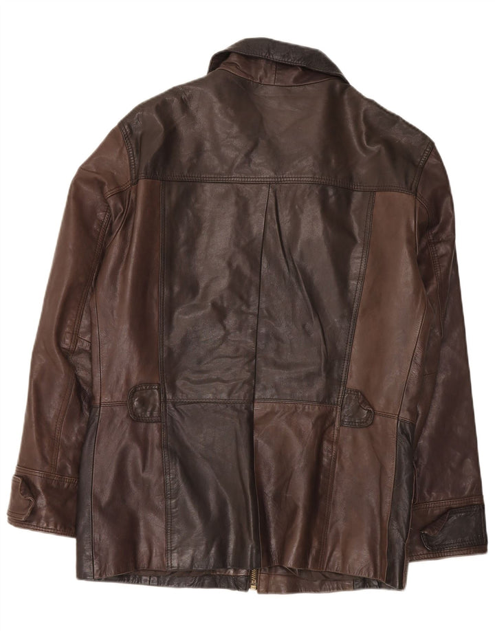 Giacca in Pelle da Uomo Regular Fit Conbipel IT 48 Marrone Medio