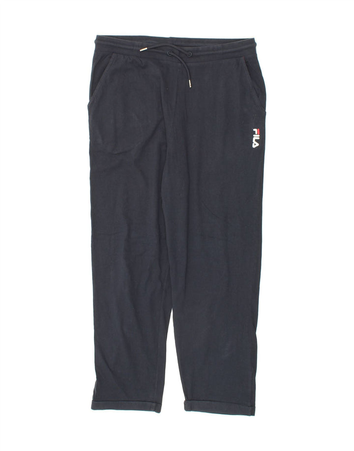 FILA Mens Tracksuit Trousers Large  Navy Blue Cotton Vintage Fila and Second-Hand Fila from Messina Hembry 