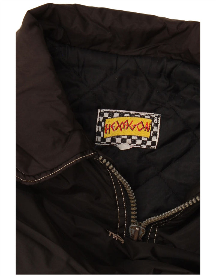 Vintage Mens Bomber Jacket UK 42 XL Black