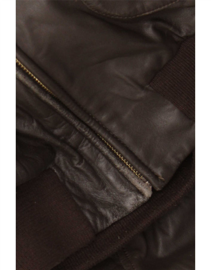 Vintage Herren Lederjacke UK 40 Large Braun