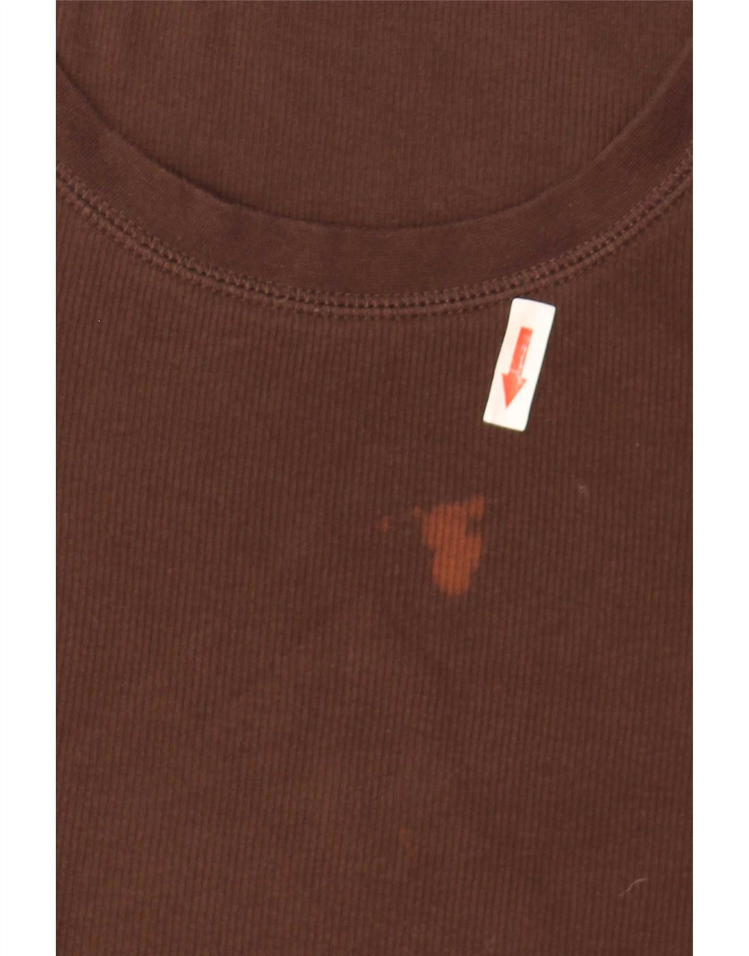 Zara Mujer Top Manga Larga UK 8 Small Marrón