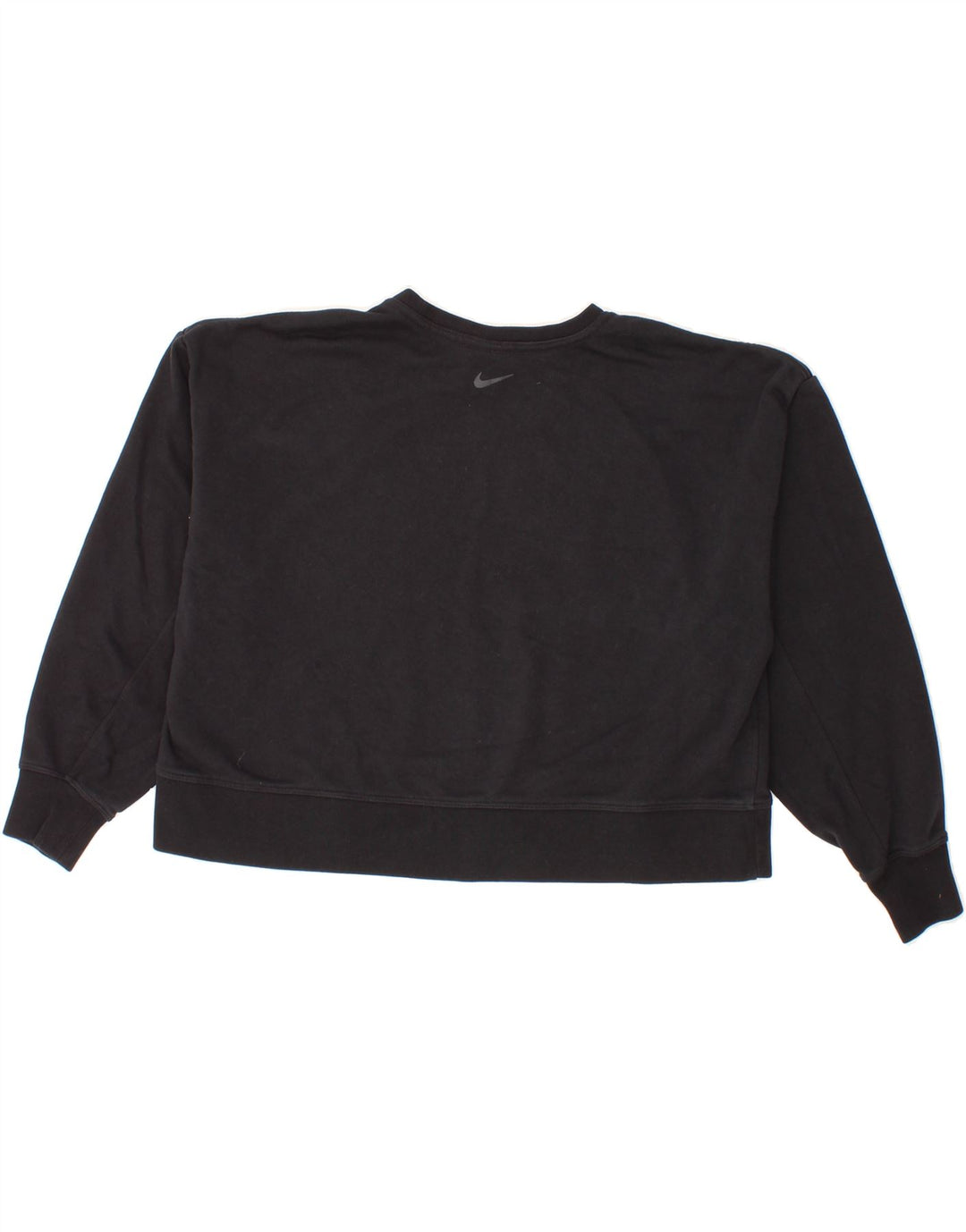 NIKE Womens Dri Fit Oversized Graphic Sweatshirt Jumper UK 14 Medium Black Vintage Nike and Second-Hand Nike from Messina Hembry 