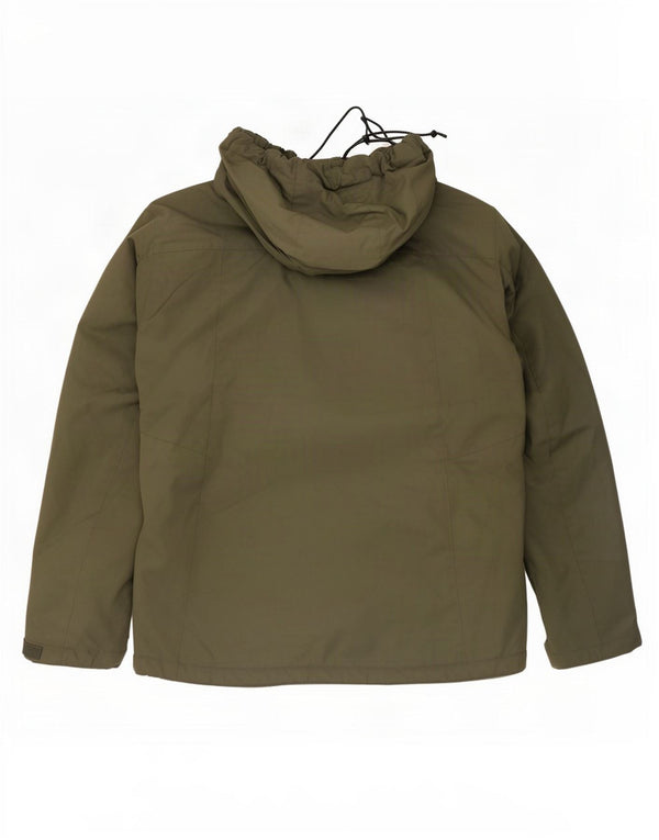 Jack & Jones Chaqueta cortavientos con capucha para hombre UK 42 XL Verde Colorblock